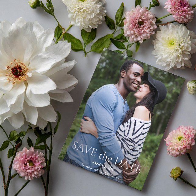 Cartão Postal Casamento de Fotos Divertidas da Floresta Salve a  (Criador carregado)