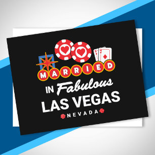 Cartão Postal Casamento De Las Vegas - Casal Casado Em Vegas