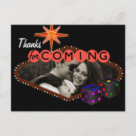 Cartão Postal Casamento de Las Vegas Obrigado