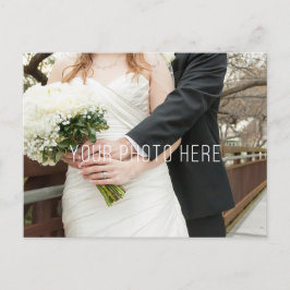 Cartão Postal Casamento De Madeira Rustic, Floral Antlers Obriga