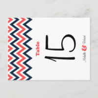 Casamento de Marinho e Coral Chevron & Lovebird