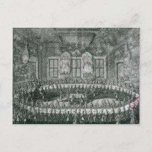 Cartão Postal Casamento de Peter I e Catherine no inverno