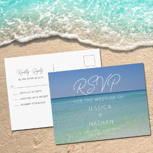 Cartão Postal Casamento de Praia Encantador no Verão Costeiro RS
