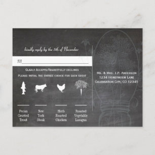 Cartão Postal Casamento de quadro negro de jar jar azul-aqua cla