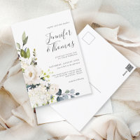 Casamento de Rosas Brancas Elegantes e Hydrangeas