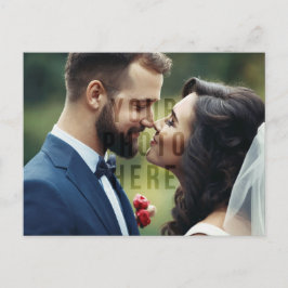 Cartão Postal Casamento de Sandy Beach Hibiscus Obrigado Foto