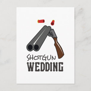 CARTÃO POSTAL CASAMENTO DE SHOTGUN