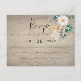 Cartão Postal Casamento do Jardim do Barão com Primavera Wildflo