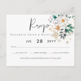 Cartão Postal Casamento do Jardim do Barão com Primavera Wildflo