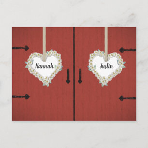 Cartão Postal Casamento do País das Trevas Vermelhas Salva a Dat