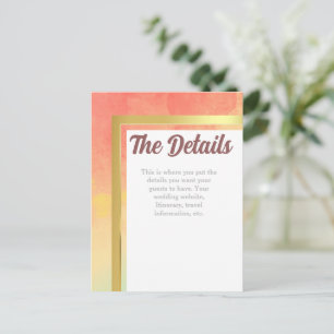 Cartão Postal Casamento Dourado do Orgulho Arco-Íris