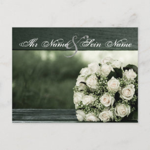 Cartão Postal Casamento elegante