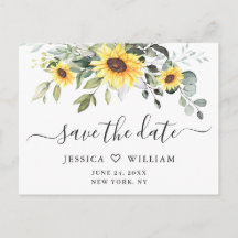 Casamento Elegante Eucalyptus Girassol Salvar a Da