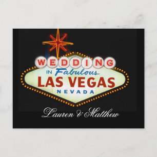 Cartão Postal Casamento em Las Vegas Fabulosa