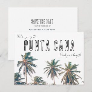 Cartão Postal Casamento em Punta Cana - Save the Date