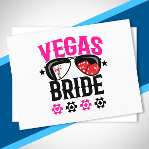 Cartão Postal Casamento em Vegas - Noiva - Despedida de Solteira