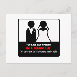 Cartão Postal Casamento engraçado