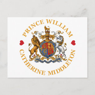 Cartão Postal Casamento entre o Príncipe William e Catherine Mid