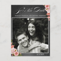 Casamento Floral Boho Quadro-negro Vintage