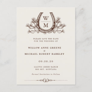 Cartão Postal Casamento Fotográfico no País Ocidental de Horsfer