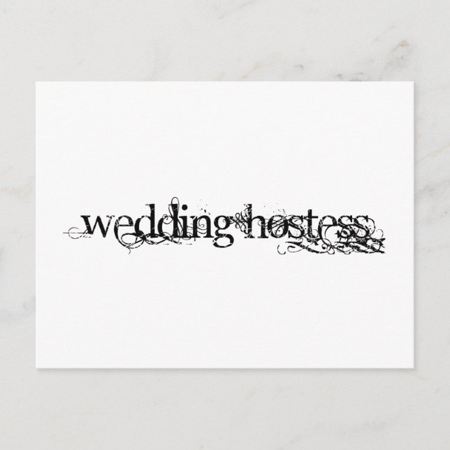 Cartão Postal Casamento Hostess (Frente)