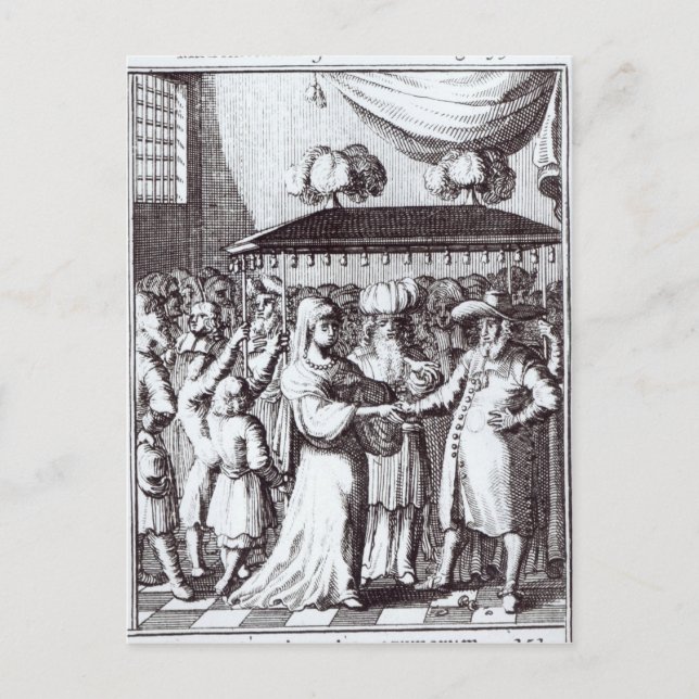 Cartão Postal Casamento Judaico (Frente)