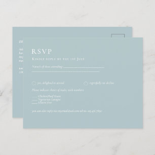 Cartão Postal Casamento Monocromático Verde de Vidro do Mar ORÇA