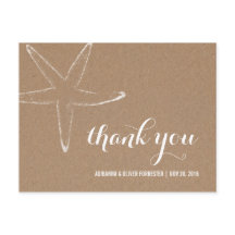 Casamento Náutico Estrela-do-Mar em Papel Kraft Rú