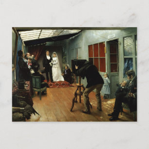 Cartão Postal Casamento no fotógrafo, 1878-9