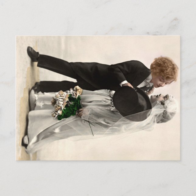 Cartão Postal Casamento pequeno (Frente)
