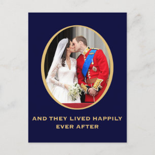 Cartão Postal Casamento Real
