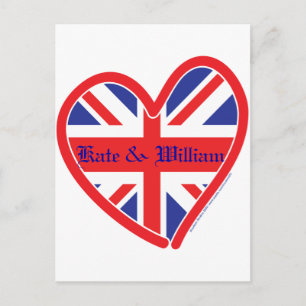 Cartão Postal Casamento Real/Kate & William