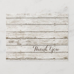 Cartão Postal casamento rústico vintage madeira de celeiro obrig