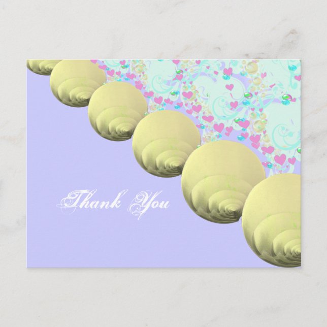 Cartão Postal Casamento SeaShells Beach - Personalizado (Frente)