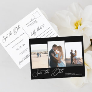 Cartão Postal Casamento Simples Moderno Minimalista Salva A Data