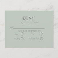 Casamento Verde Sage Simples Elegante RSVP