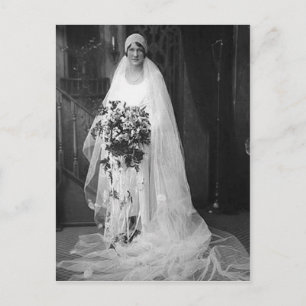 Cartão Postal Casamento vintage Bride