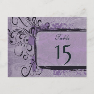 Cartão Postal Casamento vintage Russo Roxo