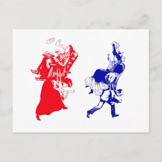 Cartão Postal casamento vitorioso engraçado