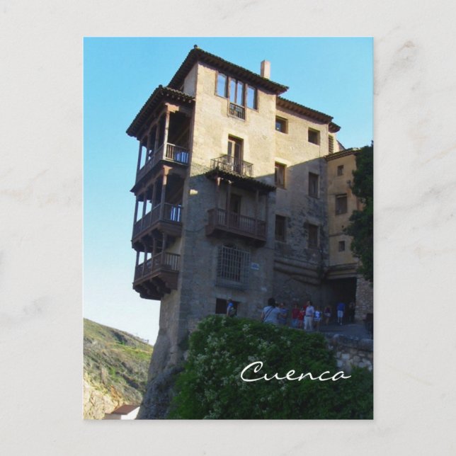 Cartão postal "Casas Colgadas" Cuenca (Frente)