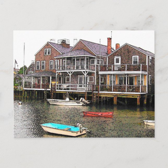 Cartão Postal Casas de Cais - VISUAL RETRÔ (Frente)