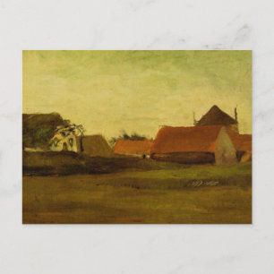 Cartão Postal Casas de fazenda em Loosduinen Haia por Vincent va