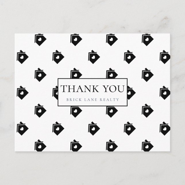 Cartão Postal Casas de Imóveis Agradecem (Frente)