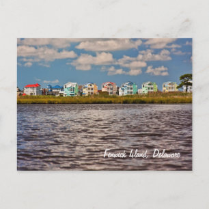 Cartão Postal Casas de praia