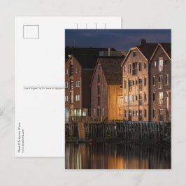 Cartão Postal Casas de Trondheim