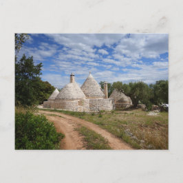 Cartão Postal Casas de Trulli na Apúlia/Apúlia
