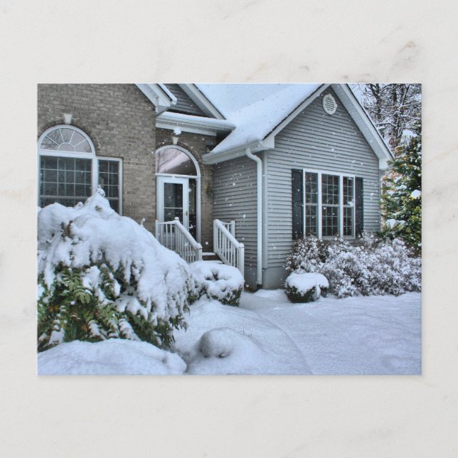Cartão Postal Casas do inverno (Frente)