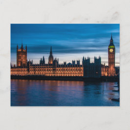 Cartão Postal Casas do parlamento & de Big Ben, Londres,