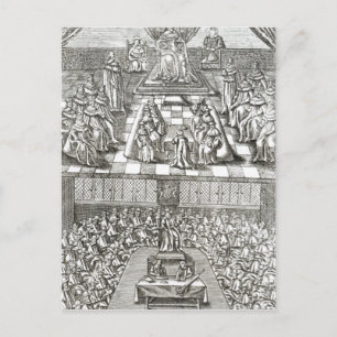 Cartão Postal Casas do Parlamento em 1640