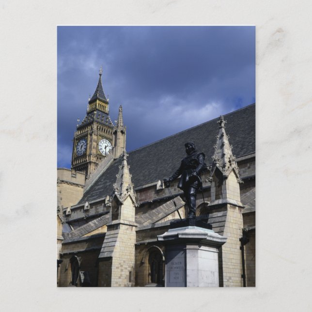 Cartão Postal Casas do Parlamento em Londres (Frente)